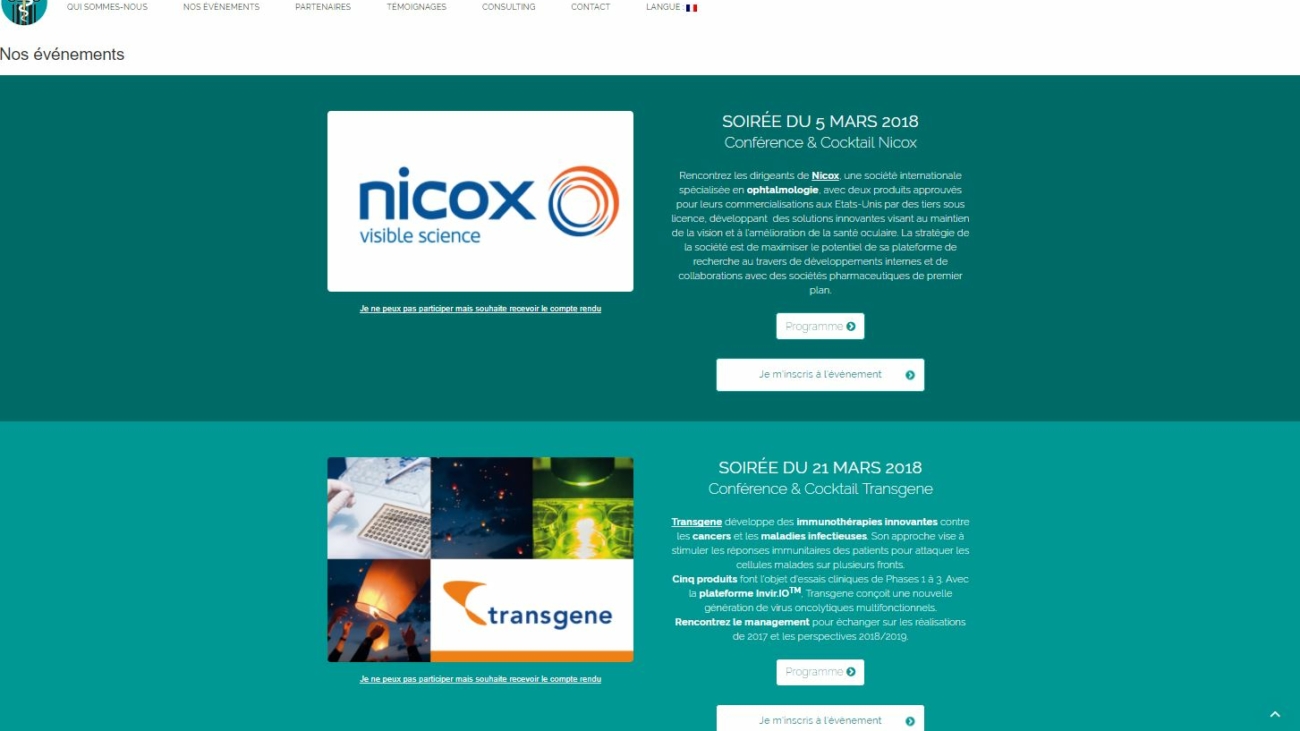 Capture Biotech Agora Nicox Transgene